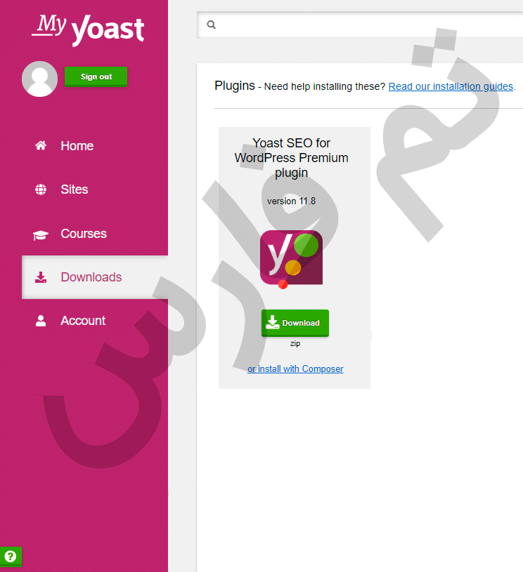 ضمانت اورجینال بودن Yoast SEO Premium