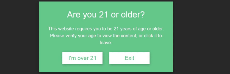 افزونه Responsive Age Verification