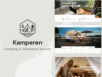 قالب Kamperen - قالب کمپینگ و گردشگری