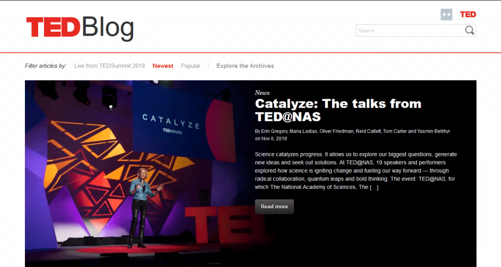سایت TED Blog