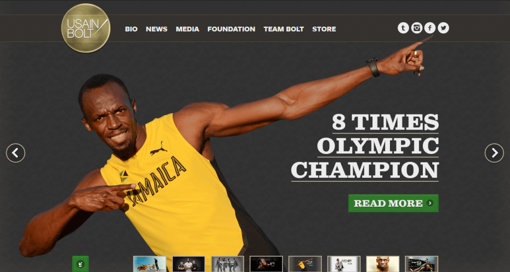سایت Usain Bolt