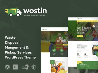 قالب Wostin - قالب وردپرس خدمات جمع آوری زباله