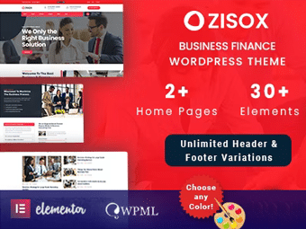 قالب Zisox - قالب وردپرس امور مالی کسب و کار