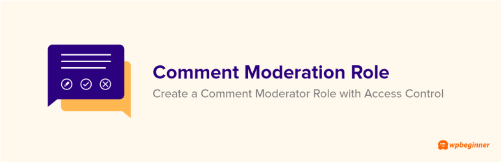 افزونه Comment Moderation Role by WPBeginner