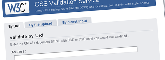 The W3C CSS Validation Service