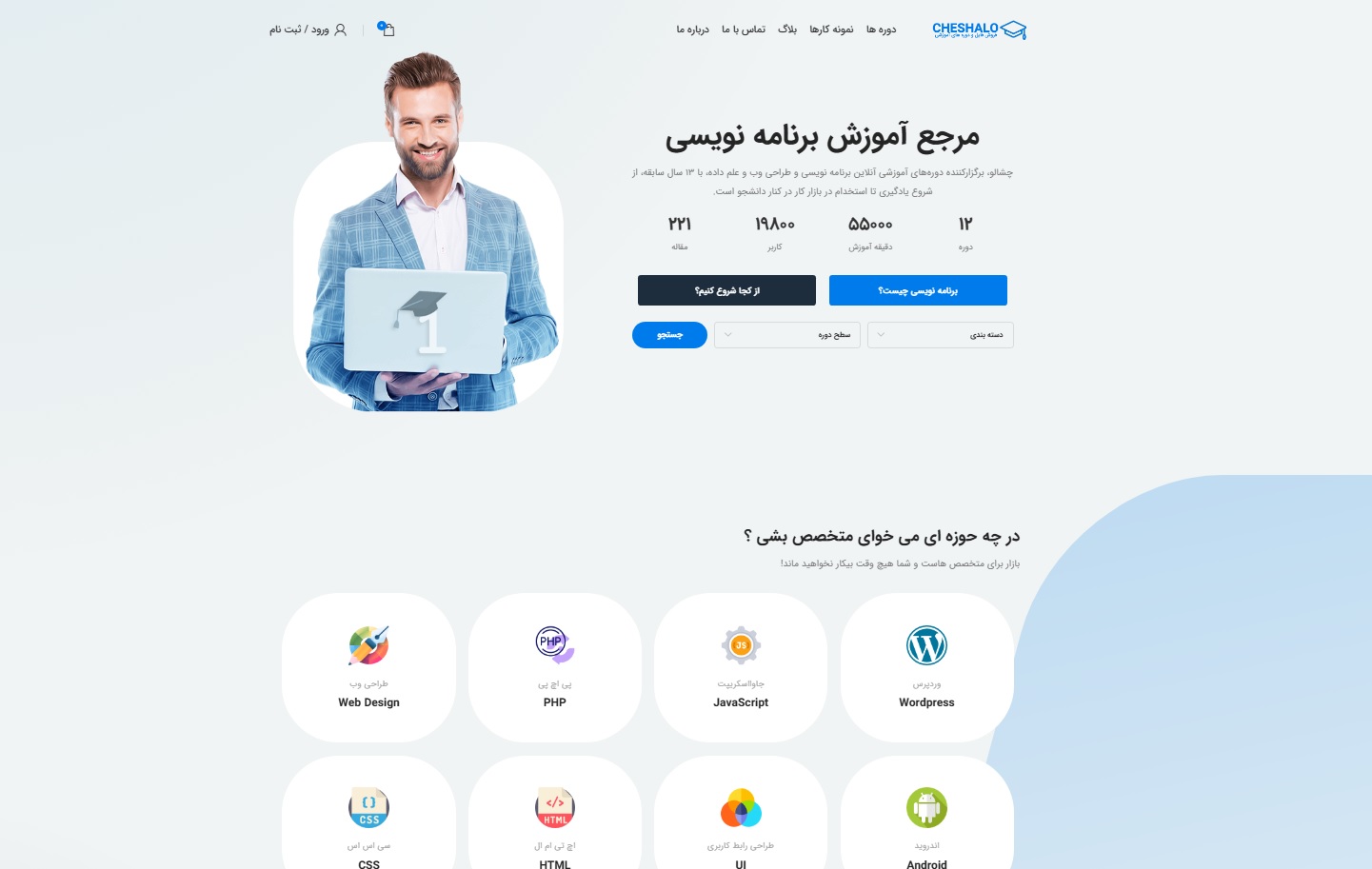 سایت آماده آموزشی